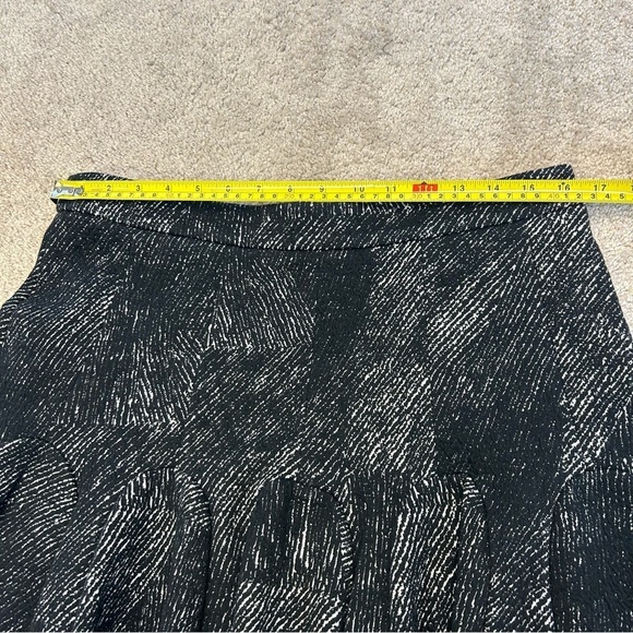 BANANA Republic black white abstract print skater circle skirt Sz 12 NWOT - Picture 10 of 12